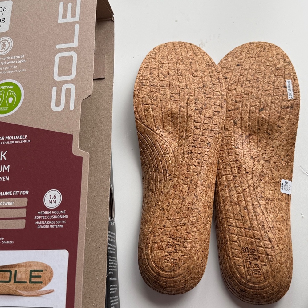 SOLE Cork Medium Insoles - Picture 3 of 3
